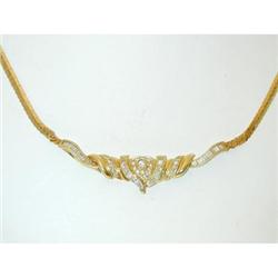1440 18K Gold Necklace w/ Diamonds
