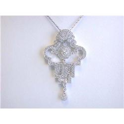1449 18k White Gold Diamond Necklace