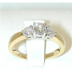 4687 14K TT Gold Diamond Ring