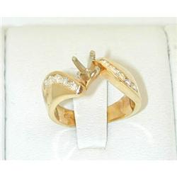 017 14k Gold Diamond Ring Mounting