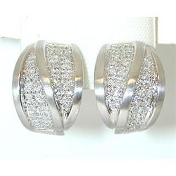 4144 14KW Gold Diamond Earrings