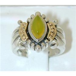4331 BJC Silver/14K Gold Gemstone Ring
