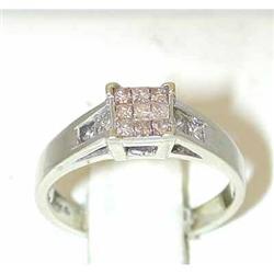 7281 14KW Gold Brown Diamond Ring