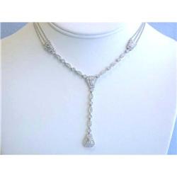 1613 18k White Gold Diamond Necklace