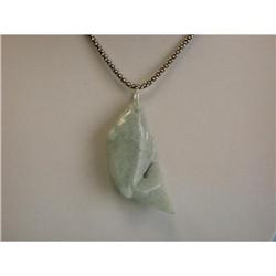 1619 Silver Necklace with Jade Pendant