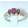Image 1 : 1897 10K Gold Ring w/Created Garnet