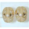 Image 1 : 274 Dankner 14k Gold Diamond Earrings