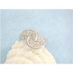 1703 14k White Gold Diamond Ring