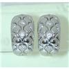 Image 1 : 1808 MARINA B 18KW Gold Diamond Earrings