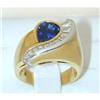 Image 1 : 2747 SALAVETTI 18K Gold Sapphire Ring w/Diamond