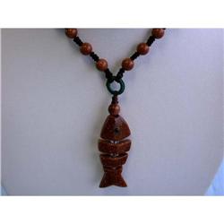 1813 String Necklace with Colored Stone Pendant