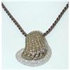 Image 1 : 2840 SALAVETTI 18KW Gold Pendant w/Diamond