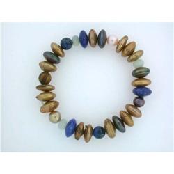 1909 Pearls and Gemstones Elastic Bracelet
