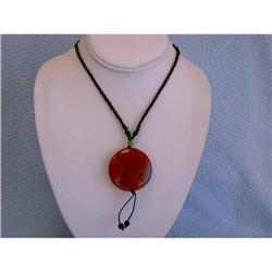 1913 Stringed Necklace with Colored Gemstone