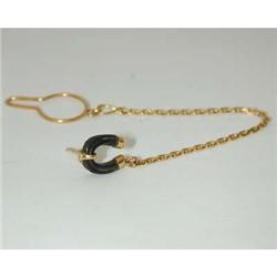 2460 BOUCHERON 18k Gold Onyx Pin