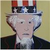 Image 1 : Andy Warhol- Screenprint in colors with diamond dust "Uncle Sam, 1981"