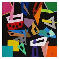 George Marlowe, "Crazy Maker" Hand Signed Original Acrylic Painting on Canvas with Letter of Authent