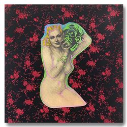 Steve Kaufman (1960-2010), "Pinup and Mask" Hand Signed and Numbered Limited Edition Hand Pulled sil