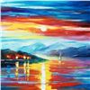 Image 2 : Leonid Afremov (1955-2019) "Never Alone" Limited Edition Giclee on Canvas, Numbered and Signed. This