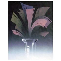 Ken Shotwell, "Graphique II" Hand Signed Original Panting on Board with Certificate of Authenticity.