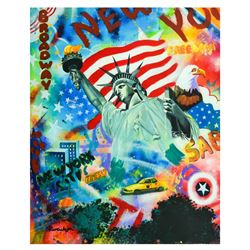 Nastya Rovenskaya- Mixed Media "Statue Of Liberty"