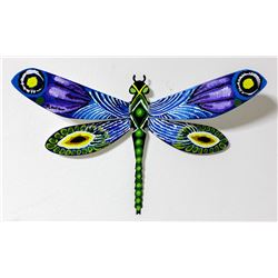Patricia Govezensky- Original Painting on Cutout Steel "Dragonfly XXII"