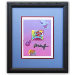 Peter Max- Original Mixed Media "Flower Jumper Over Sunrise 2006 Ver. I #102"