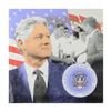 Image 1 : Steve Kaufman (1960-2010), "We the People - President Clinton" Hand Pulled Limited Edition Silkscree