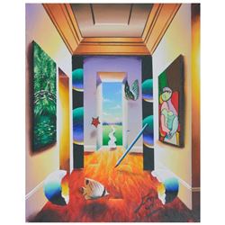 Ferjo, "Monet's Dream" Original Painting on Canvas, Hand Signed with Letter of Authenticity.