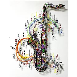 Patricia Govezensky- Original Painting on Cutout Steel "Orchestra"