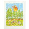 Image 1 : "Happy Days" Limited Edition Serigraph by Susan Pear Meisel, Numbered and Hand Signed by the Artist.