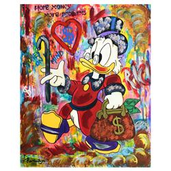 Nastya Rovenskaya- Mixed Media "Uncle Scrooge"