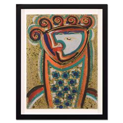 Gaylord Soli, "Jornada" Framed Original Mixed Media Acrylic Painting, Hand Signed with Certificate o