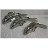 Image 1 : Qty 3 Silver-Colored Decorative Fish 9"-14" Long
