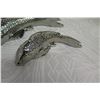 Image 2 : Qty 3 Silver-Colored Decorative Fish 9"-14" Long