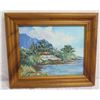 Image 1 : Framed Original Painting 'Kahaluu Kulena Cottage' 7/03 Signed B.H. Freeland 11" x 13"