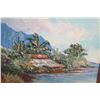 Image 2 : Framed Original Painting 'Kahaluu Kulena Cottage' 7/03 Signed B.H. Freeland 11" x 13"