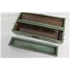 Image 8 : Vintage Painted Wooden Koi Fish Motif Trinket Box w/ Metal Clasp & Removable Tray 20" Long