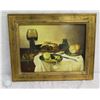 Image 1 : Framed Still Life, Supper, Artist Robert Casper, Signed, 20"x16" w/ Authentication 6020253
