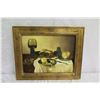 Image 2 : Framed Still Life, Supper, Artist Robert Casper, Signed, 20"x16" w/ Authentication 6020253