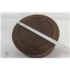 Image 8 : Large Round Woven Container w/ Lid 16" Dia, 8" High