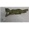 Image 1 : Metal Reclining Buddha, Made in Indonesia 14" Long