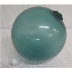 Vintage Glass Japanese Fishing Float 12" Dia.