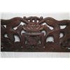 Image 2 : Carved Wooden Wall Ornamentation w/ Crown & Serpent Ends 40" Long