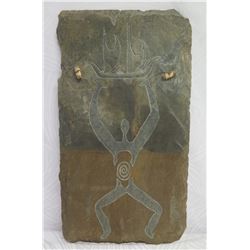 Kawaiahao Church Roofing Shingle 1927-1992 Signed S.Kekuhaupi'o Manley 12"x22"
