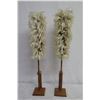 Image 2 : Qty 2 Hawaiian Feather Kahili on Stands, 45" Tall