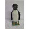 Image 8 : Qty 2 Penguins 12" White (Ceramic) 185/200 Italy & 19" Black & White (Wooden)
