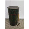 Image 2 : Vintage Bongo Drum w/ Rope Netting & Shoulder Strap 19" Diameter x 39" Tall