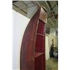 Image 8 : Ching Style Lacquered Soft Wood Restored River Boat 20.5"W x 14"D x 93" Tall, Certified Antique