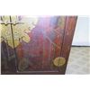 Image 8 : Wooden Side Table w/ 2 Doors & Metal Butterfly 26" x 16" x 34"H ($1395 Tag)